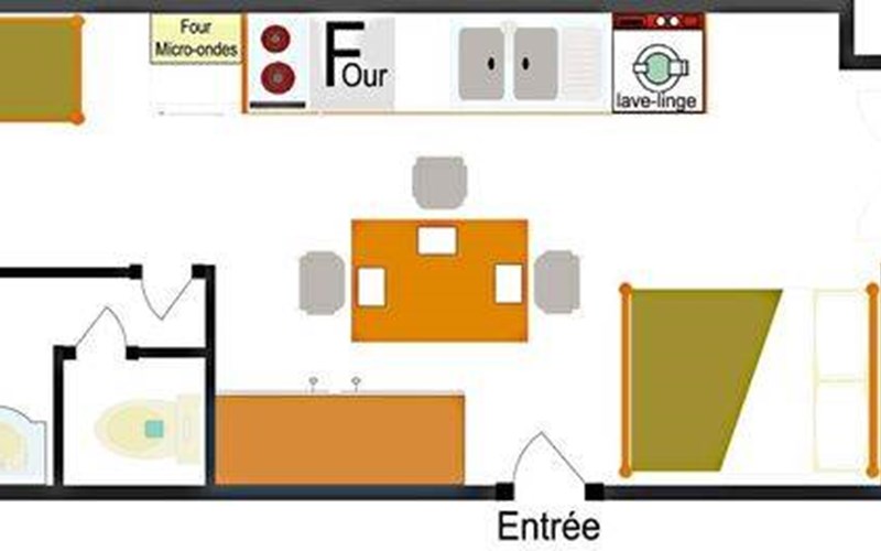Appartement 3 personnes - Le Cheynet 1 n°23 Location Appartement 3 personnes - Le Cheynet 1 n°23 à CEILLAC