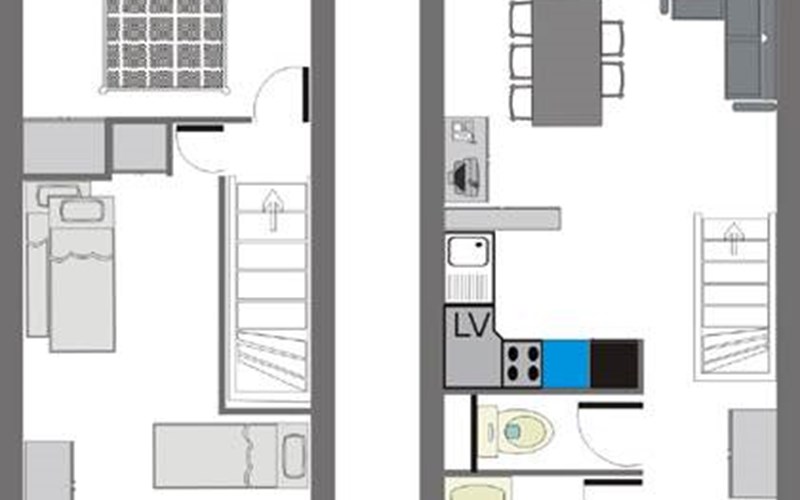 Appartement 5 personnes - Le Cristillan n°12 Location Appartement 5 personnes - Le Cristillan n°12 à CEILLAC