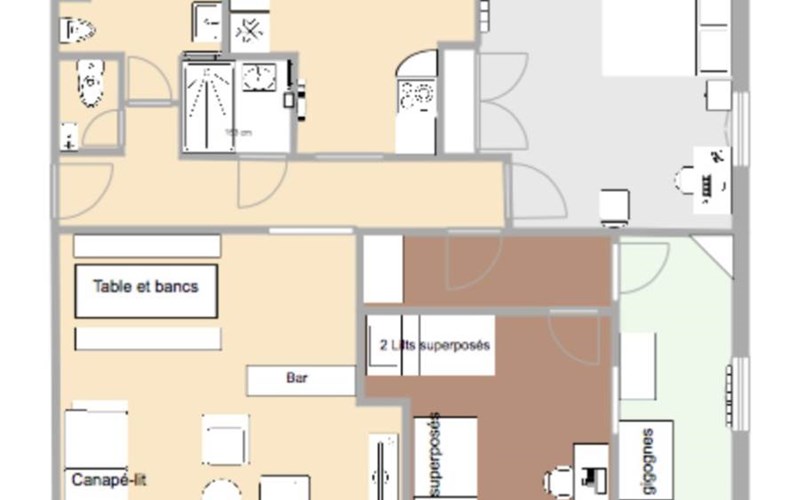 Appartement 8 personnes - Les Soldanelles Joubarbe Location Appartement 8 personnes - Les Soldanelles Joubarbe à ST VERAN