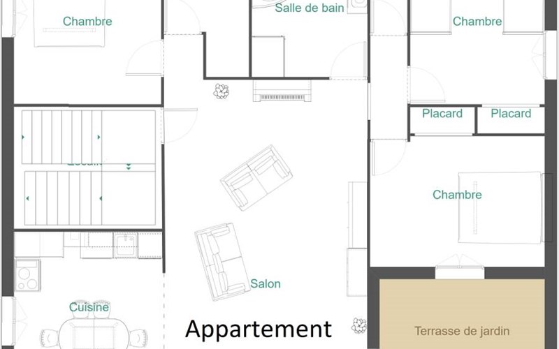 Appartement 6 personnes - Le Chaleureux Location Appartement 6 personnes - Le Chaleureux à ARVIEUX