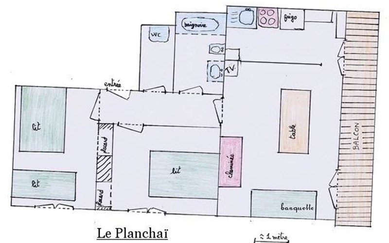 Appartement 4 personnes - Le Planchaï Location Appartement 4 personnes - Le Planchaï à MOLINES EN QUEYRAS
