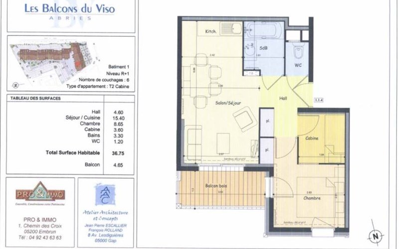 Appartement 6 personnes - Les Balcons du Viso n°114 Location Appartement 6 personnes - Les Balcons du Viso n°114 à ABRIES
