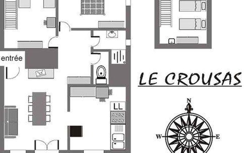 Location Appartement 6 personnes - Lou Crousas à CEILLAC