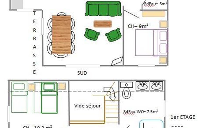 Gîtes de France N°5045 (Chalet du Riou) Location Gîtes de France N°5045 (Chalet du Riou) à ORCIERES