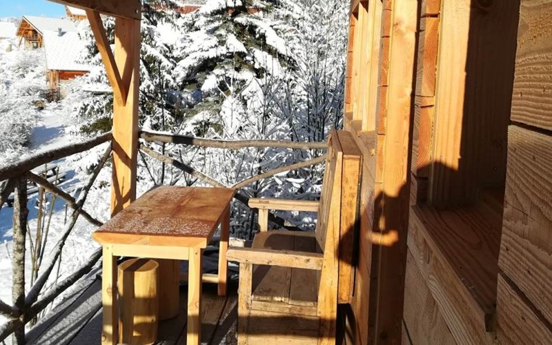 Gîtes de France N°5532 (La Cabane du Sautériau) Location Gîtes de France N°5532 (La Cabane du Sautériau) à ST MICHEL DE CHAILLOL