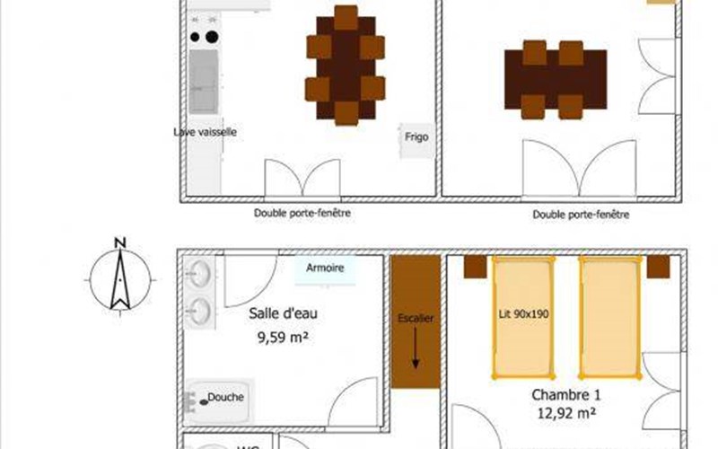 Gîtes de France N°5761 (Gîte des Astiers) Location Gîtes de France N°5761 (Gîte des Astiers) à ST BONNET EN CHAMPSAUR