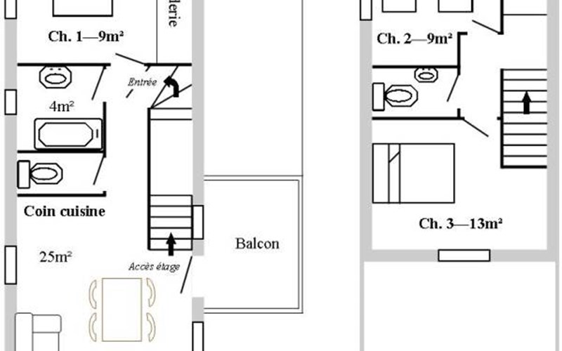 Gîtes de France N°8363 (Le Baudouis) Location Gîtes de France N°8363 (Le Baudouis) à ARVIEUX