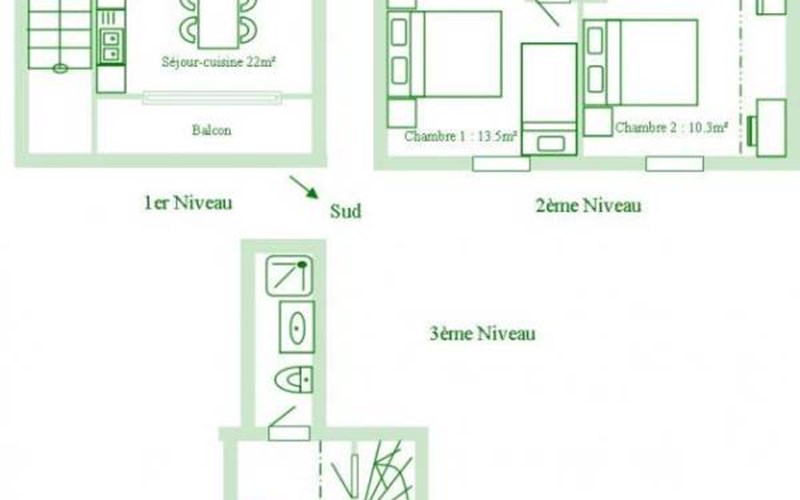 Gîtes de France N°8420 (Colchique) Location Gîtes de France N°8420 (Colchique) à CEILLAC