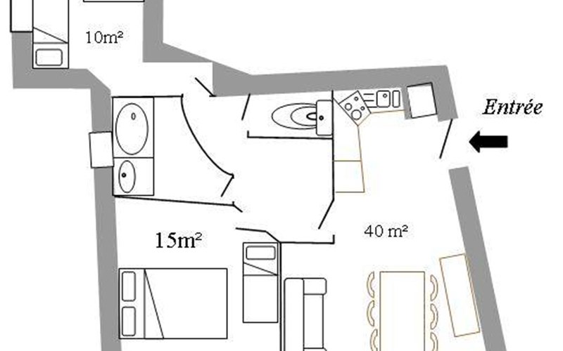 Gîtes de France N°8552 (Clos Chamois) Location Gîtes de France N°8552 (Clos Chamois) à CHATEAU VILLE VIEILLE