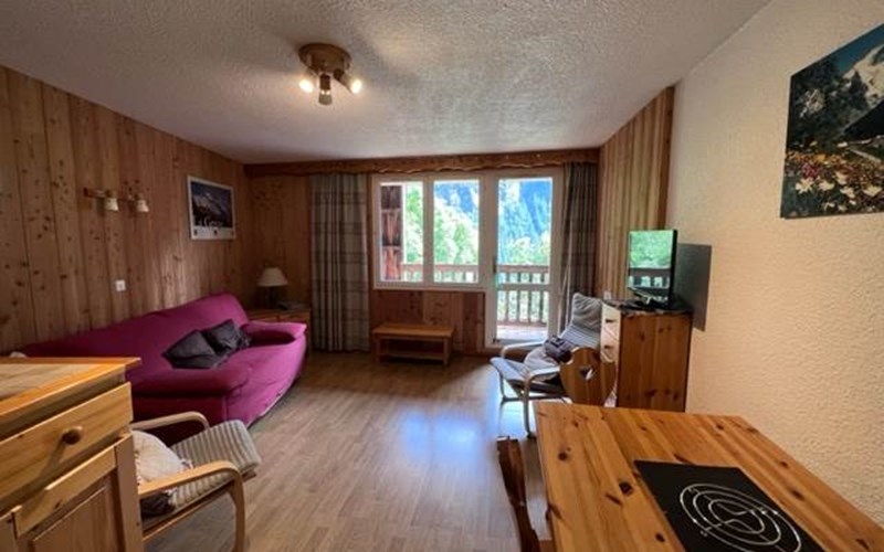 studio avec grand balcon face à la Meije Location studio avec grand balcon face à la Meije à LA GRAVE