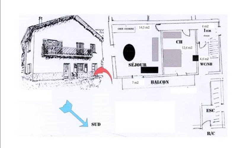 135 route des Adoux Location 135 route des Adoux à ST MAURICE EN VALGODEMARD